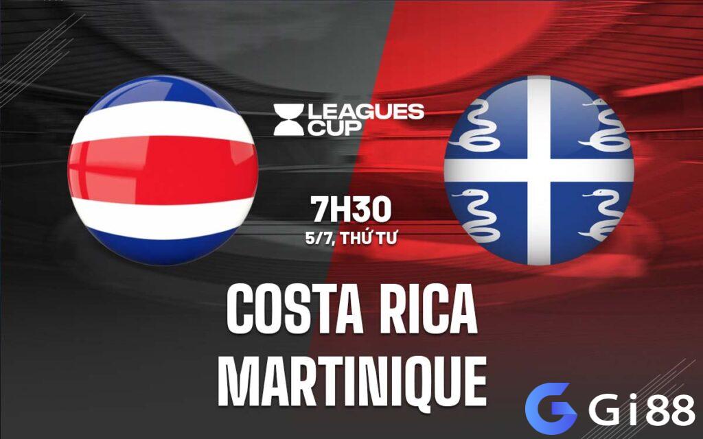 Nhận định trận đấu của Costa Rica vs Martinique